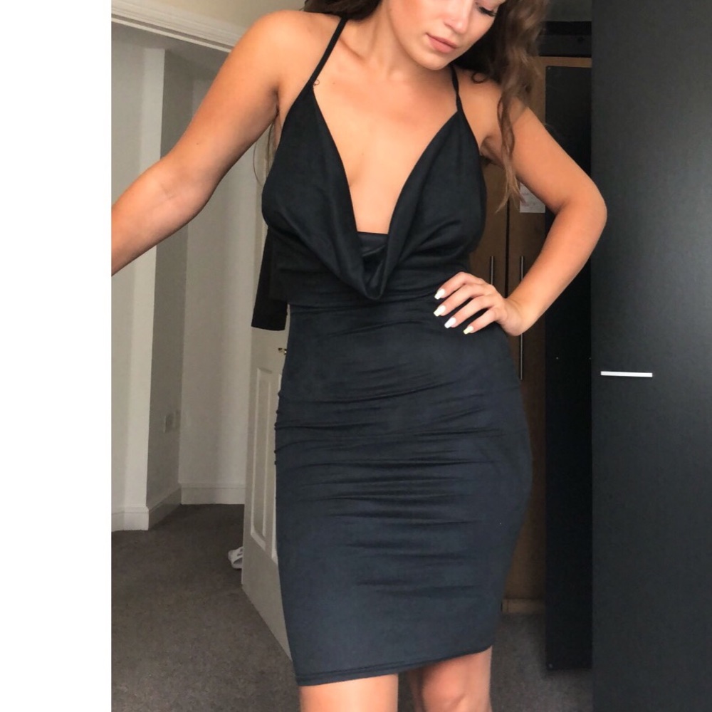 ❤️2/$30 Black Suede summertime maxi dress